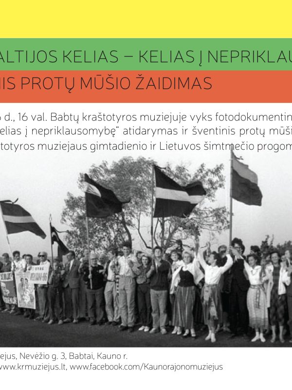 Plakatas baltijos kelias