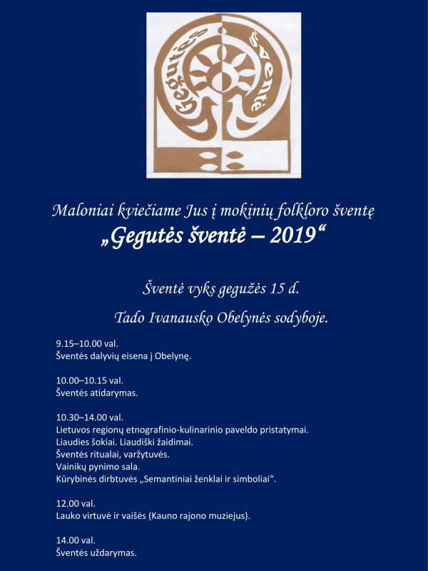 Gegutei skelbimas2019