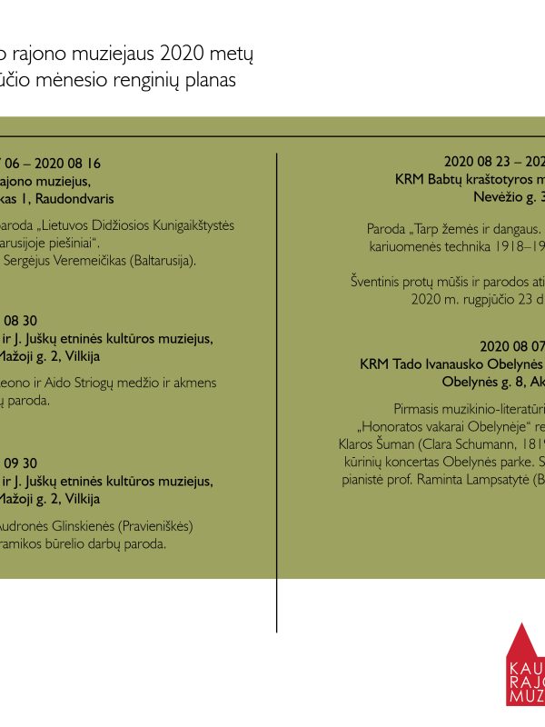 KRM 2020 08 renginiai