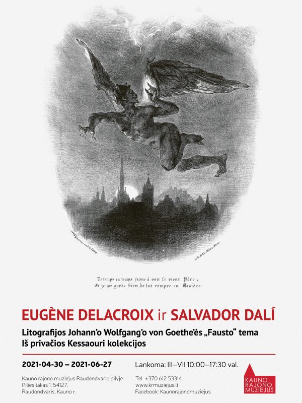 Plakatas faustas muziejai