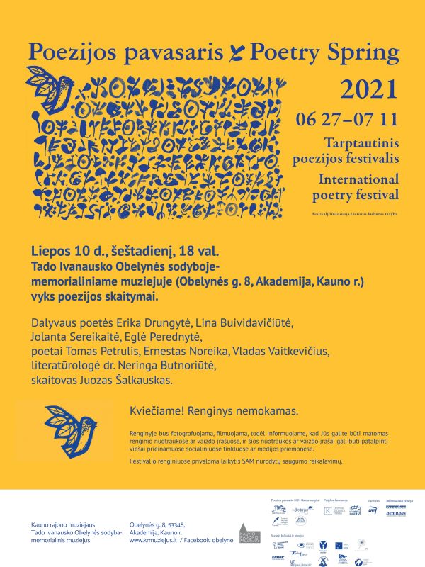 Plakatas poezijos pavasaris