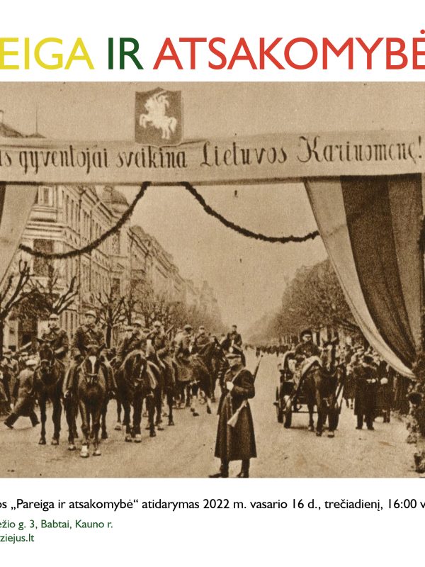 Plakatas pareiga ir atsakomybe