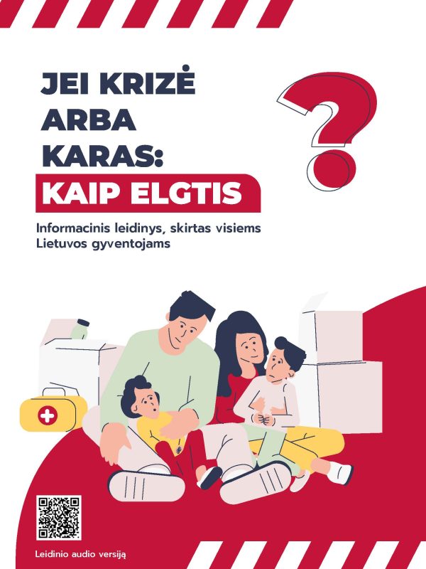 Jei krizė arba karas kaip elgtis lietuvių kalba viršelis